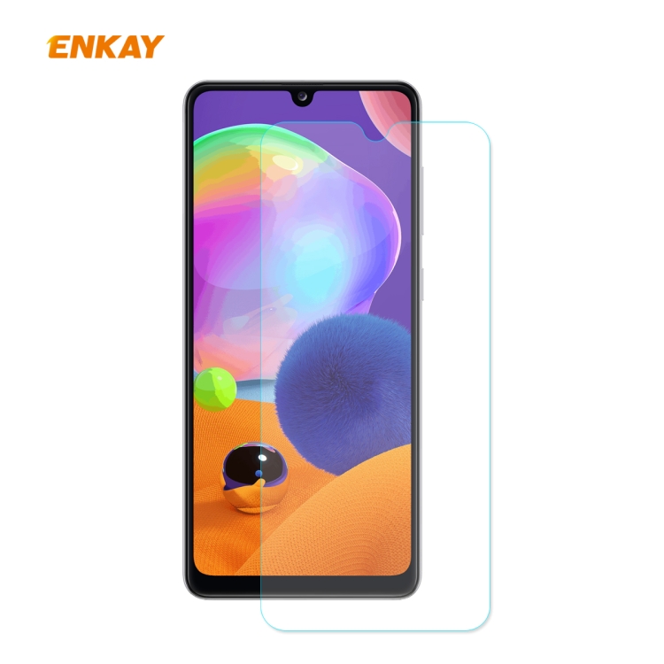 

For Samsung Galaxy A31 ENKAY Hat-Prince 0.26mm 9H 2.5D Curved Edge Tempered Glass Film