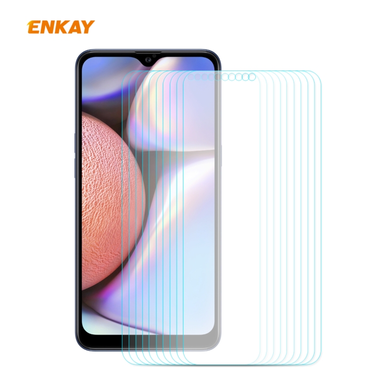 

For Samsung Galaxy A10s 10 PCS ENKAY Hat-Prince 0.26mm 9H 2.5D Curved Edge Tempered Glass Film