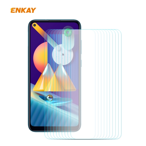 

For Samsung Galaxy A11 / Galaxy M11 10 PCS ENKAY Hat-Prince 0.26mm 9H 2.5D Curved Edge Tempered Glass Film