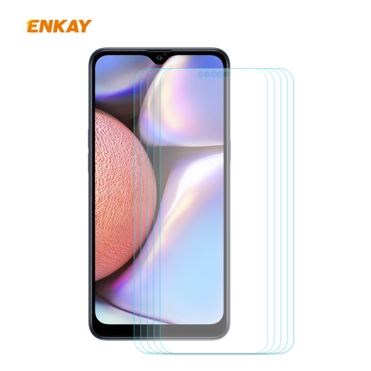 

For Samsung Galaxy A10s 5PCS ENKAY Hat-Prince 0.26mm 9H 2.5D Curved Edge Tempered Glass Film