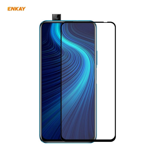 

For Huawei Honor X10 5G ENKAY Hat-Prince Full Glue 0.26mm 9H 2.5D Tempered Glass Full Coverage Film