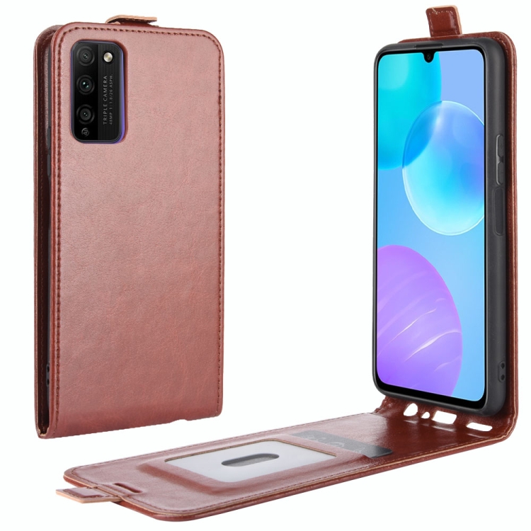 

For Huawei Honor 30 lite/Honor 30 Youth R64 Texture Single Vertical Flip Leather Protective Case with Card Slots & Photo Frame(Brown)