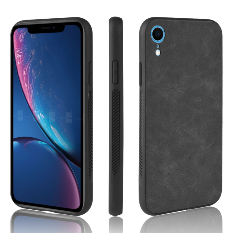 

Shockproof Sheep Skin PC + PU + TPU Case for iPhone XR(Black)
