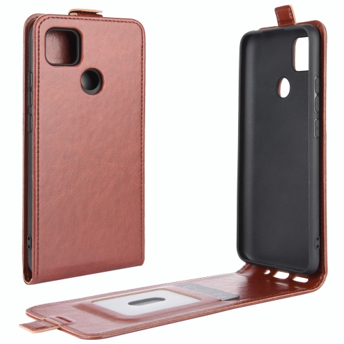 

For Xiaomi Redmi 9C R64 Texture Single Vertical Flip Leather Protective Case with Card Slots & Photo Frame(Brown)