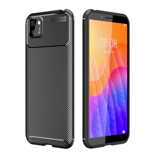 

For OPPO Realme C11 Carbon Fiber Texture Shockproof TPU Case(Black)