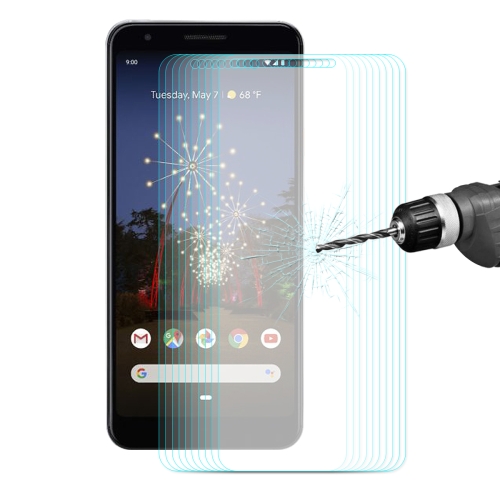 

10 PCS ENKAY Hat-Prince 0.26mm 2.5D 9H Tempered Glass Protective Film for Google Pixel 3A