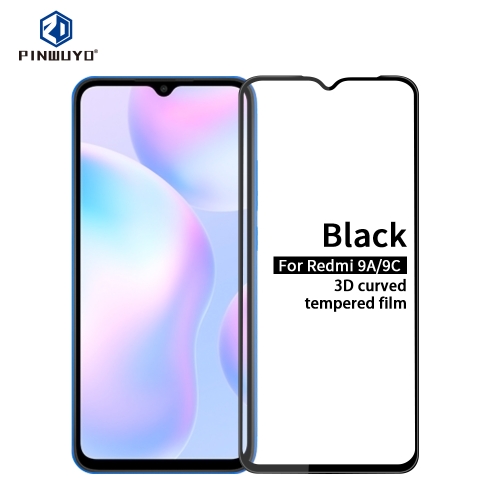 

For Xiaomi Redmi 9A / Redmi 9C PINWUYO 9H 3D Curved Full Screen Explosion-proof Tempered Glass Film(Black)