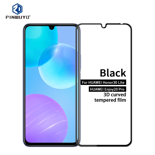 

For Huawei Enjoy20 Pro/Honor30 Lite PINWUYO 9H 3D Curved Full Screen Explosion-proof Tempered Glass Film(Black)