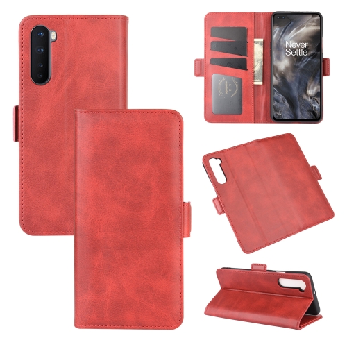 

For OnePlus Nord Dual-side Magnetic Buckle Horizontal Flip Leather Case with Holder & Card Slots & Wallet(Red)