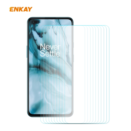 

For OnePlus Nord 10 PCS ENKAY Hat-Prince 0.26mm 9H 2.5D Curved Edge Tempered Glass Film