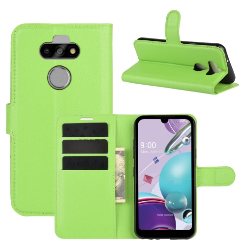 

For LG K31/Aristo 5/Aristo 5 Plus Litchi Texture Horizontal Flip Protective Case with Holder & Card Slots & Wallet(Green)