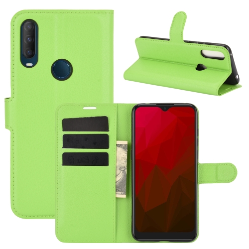 

For Vodafone Smart V11 Litchi Texture Horizontal Flip Protective Case with Holder & Card Slots & Wallet(Green)