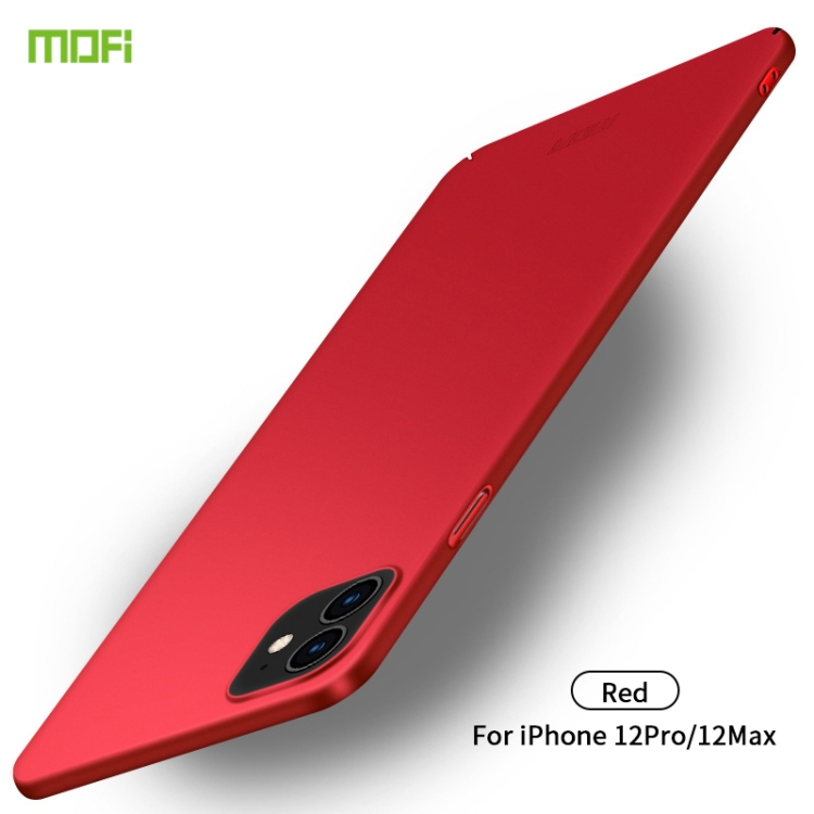 

For iPhone 12 / 12 Pro MOFI Frosted PC Ultra-thin Hard Case(Red)