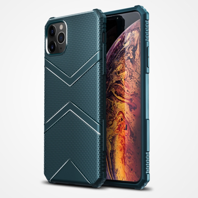 

For iPhone 12 / 12 Pro Diamond Shield TPU Drop Protection Case(Green)