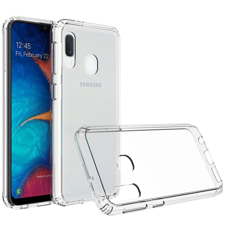 

Scratchproof TPU + Acrylic Protective Case for Galaxy A20E(Transparent)