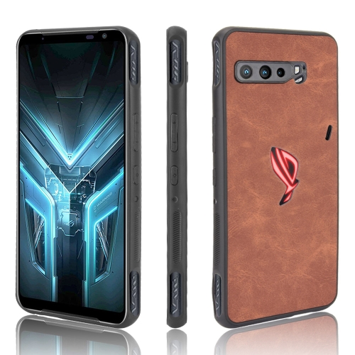 

For Asus ZS661KS/ ROG Phone 3 Strix Shockproof Sheep Skin PC + PU + TPU Case(Brown)