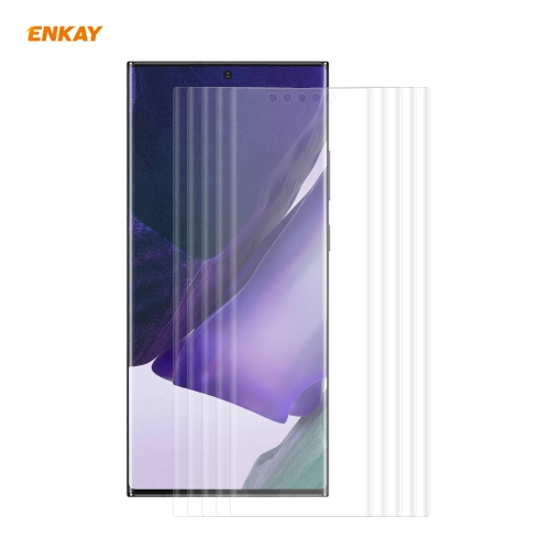 

For Samsung Galaxy Note 20 Ultra 5 PCS ENKAY Hat-Prince 3D Full Screen PET Curved Hot Bending HD Screen Protector Soft Film(Transparent)