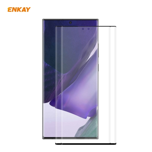 

2 PCS For Samsung Galaxy Note 20 Ultra ENKAY Hat-Prince 0.26mm 9H 3D Explosion-proof Full Screen Curved Heat Bending Tempered Glass Film