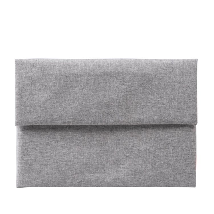 

POFOKO Cloth Pattern Laptop Liner Bag Canvas Business Waterproof Computer Bag Briefcase, Size:13.3 inch( Light Grey)