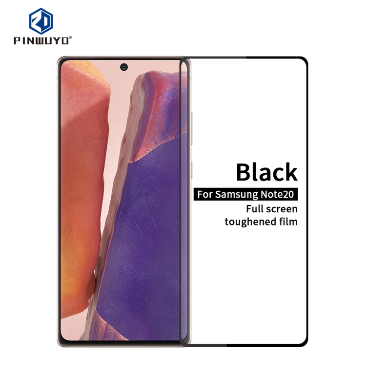 

For Samsung Galaxy Note20 PINWUYO 9H 2.5D Full Screen Tempered Glass Film（Ultrasonic fingerprint unlock）(Black)