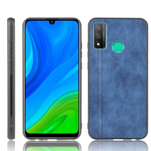 

For Huawei P smart 2020/Nova Lite 3+ Shockproof Sewing Cow Pattern Skin PC + PU + TPU Case(Blue)