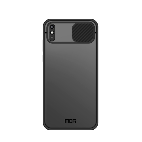 

For Xiaomi Redmi 9A MOFI Xing Dun Series Translucent Frosted PC + TPU Privacy Anti-glare Shockproof All-inclusive Protective Case(Black)