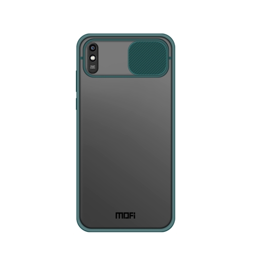 

For Xiaomi Redmi 9A MOFI Xing Dun Series Translucent Frosted PC + TPU Privacy Anti-glare Shockproof All-inclusive Protective Case(Green)