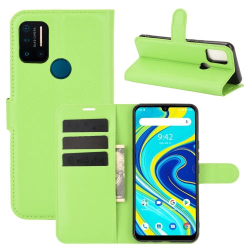 

For UMIDIGI A7 Pro Litchi Texture Horizontal Flip Protective Case with Holder & Card Slots & Wallet(Green)