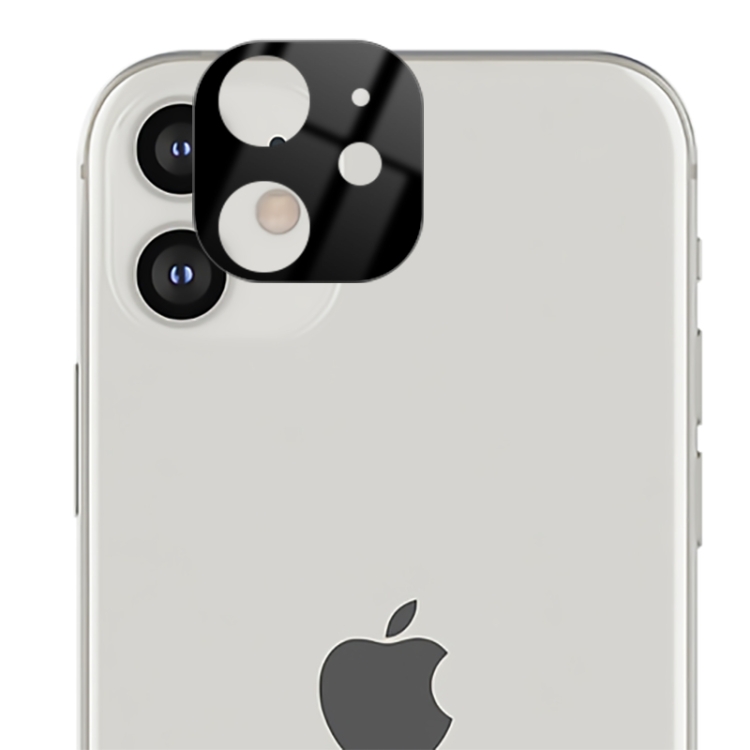 

For iPhone 12 mocolo 0.15mm 9H 2.5D Round Edge Rear Camera Lens Tempered Glass Film(Black)