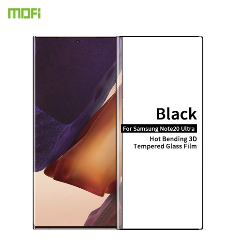 

For Samsung Galaxy Note20 Ultra MOFI 9H 3D Explosion Proof Thermal Bending Full Screen Covered With Tempered Glass Film（Ultrasonic fingerprint unlock）(Black)