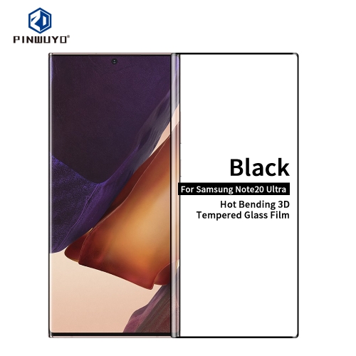 

For Samsung Galaxy Note20 Ultra PINWUYO 9H 3D Hot Bending Tempered Glass Film（Ultrasonic fingerprint unlock）(Black)