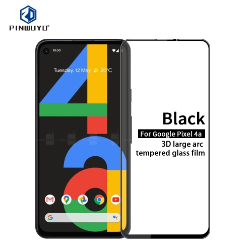 

For Google Pixel 4a PINWUYO 9H 3D Curved Full Screen Explosion-proof Tempered Glass Film(Black)