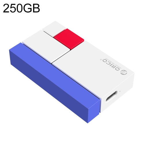 

ORICO CN300 Chroma Series Portable M.2 NGFF SATA SSD, Capacity:250GB(White)