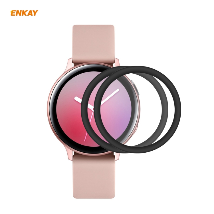 

For Samsung Galaxy Active 2 40mm 2 PCS ENKAY Hat-Prince 3D Full Screen Soft PC Edge + PMMA HD Screen Protector Film