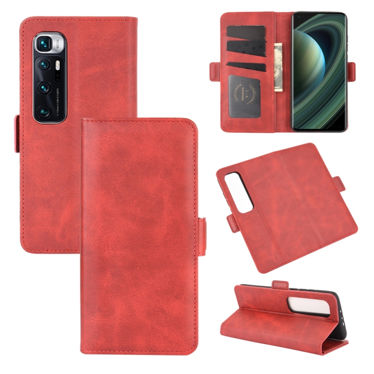 

For Xiaomi Mi 10 Ultra Dual-side Magnetic Buckle Horizontal Flip Leather Case with Holder & Card Slots & Wallet(Red)