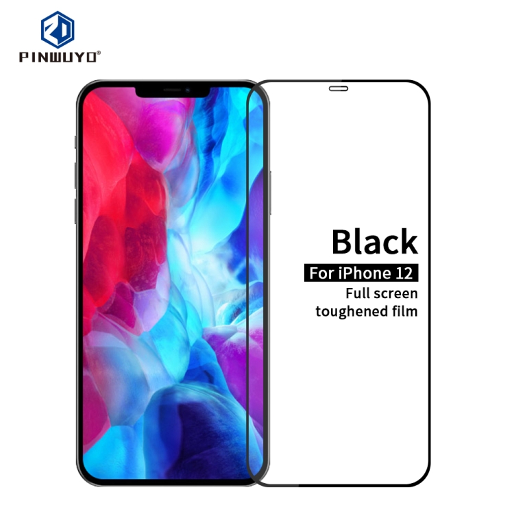 

For iPhone 12 mini PINWUYO 9H 2.5D Full Screen Tempered Glass Film(Black)