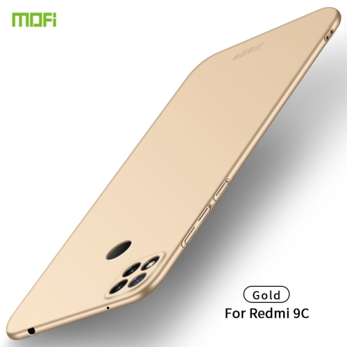 

For Xiaomi Redmi 9C MOFI Frosted PC Ultra-thin Hard Case(Gold)