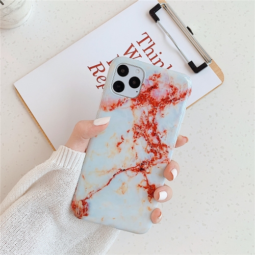 

For iPhone 12 mini TPU Smooth Marbled IMD Mobile Phone Case(Norwegian Red F15)