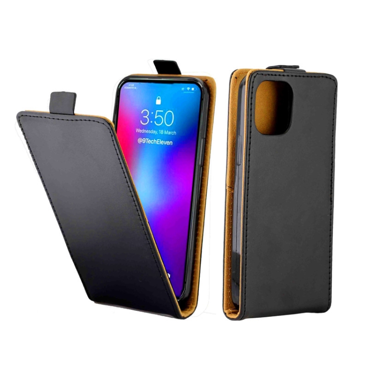 

For iPhone 12 mini Business Style Vertical Flip TPU + PU Leather Case with Card Slot(Black)