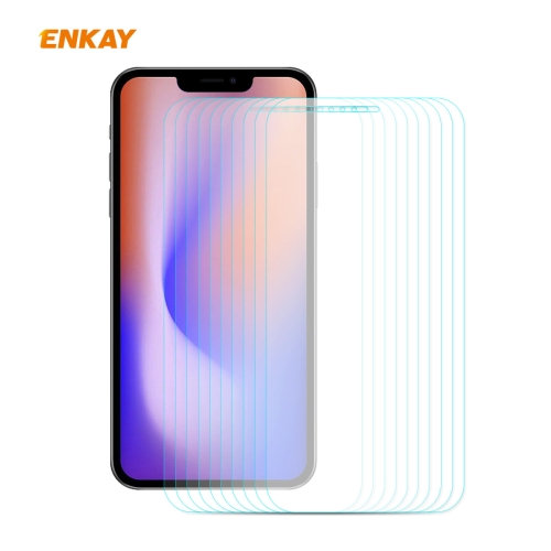 

For iPhone 12 mini 10 PCS ENKAY Hat-Prince 0.26mm 9H 2.5D Curved Edge Explosion-proof Tempered Glass Film