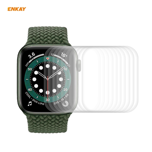 

10 PCS For Apple Watch Series 6/5/4/SE 40mm ENKAY Hat-Prince 3D Full Screen PET Curved Hot Bending HD Screen Protector Film(Transparent)