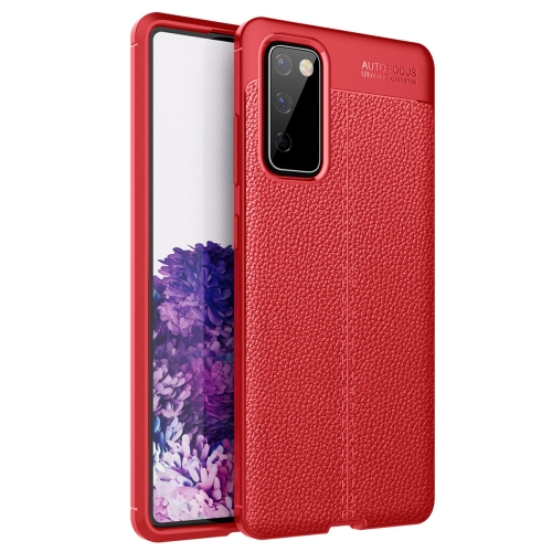 

For Samsung Galaxy S20 FE 5G Litchi Texture TPU Shockproof Case(Red)