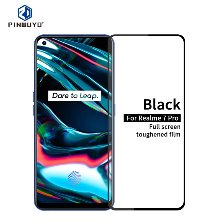 

For OPPO Realme7 Pro PINWUYO 9H 2.5D Full Screen Tempered Glass Film(Black)