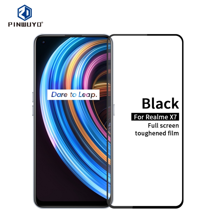 

For OPPO Realme X7 PINWUYO 9H 2.5D Full Screen Tempered Glass Film(Black)