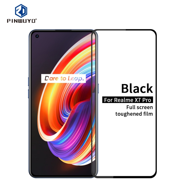 

For OPPO Realme X7 Pro PINWUYO 9H 2.5D Full Screen Tempered Glass Film(Black)