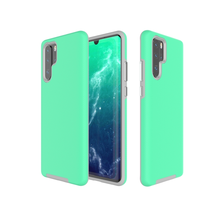 

Anti-slip Armor Texture TPU + PC Case for Huawei P30Pro(Green)