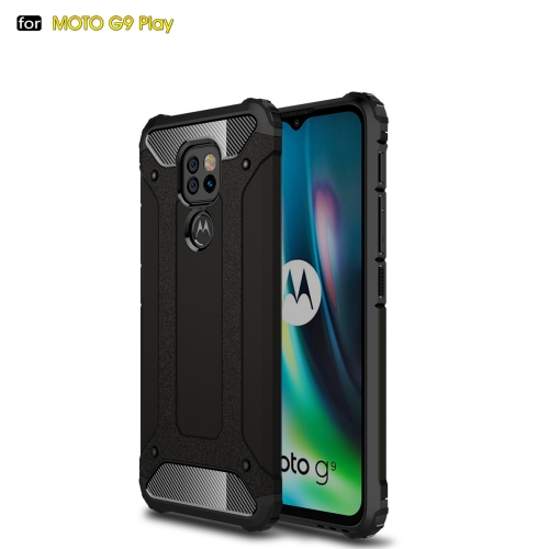 

For Motorola Moto G9 Play Magic Armor TPU + PC Combination Case(Black)