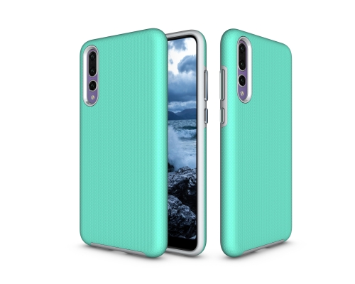 

Anti-slip Armor Texture TPU + PC Case for Huawei P20 Pro(Green)