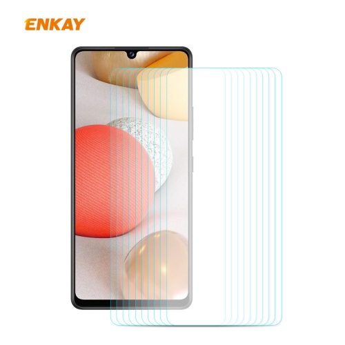 

For Samsung Galaxy A42 5G 10 PCS ENKAY Hat-Prince 0.26mm 9H 2.5D Curved Edge Tempered Glass Film