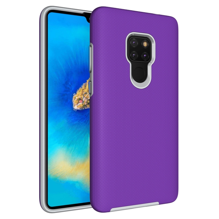 

Anti-slip Armor Texture TPU + PC Case for Huawei Mate 20(Purple)
